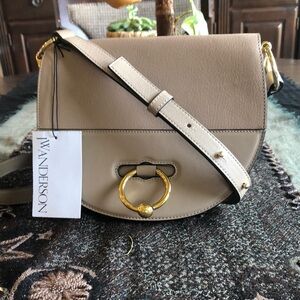 JW Anderson Ash Taupe Latch Crossbody Bag NWT